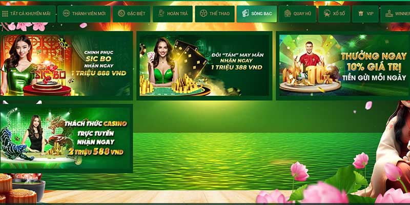 Khuyến mãi áp dụng cho người chơi tham gia casino